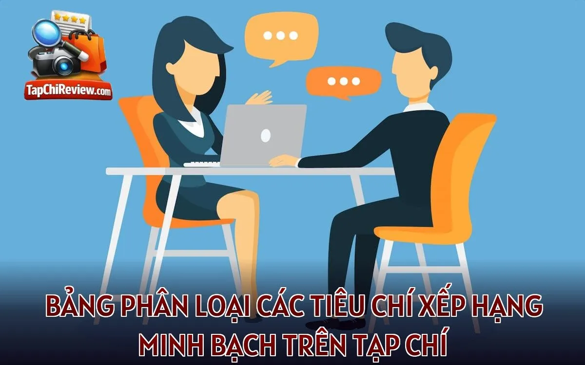 Bảng phân loại các tiêu chí xếp hạng minh bạch trên tạp chí