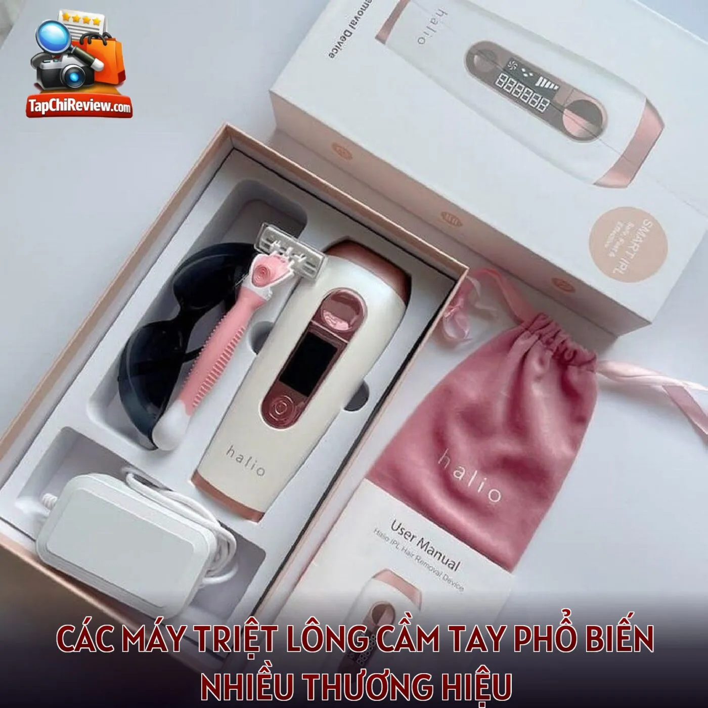 Các máy triệt lông cầm tay phổ biến nhiều thương hiệu