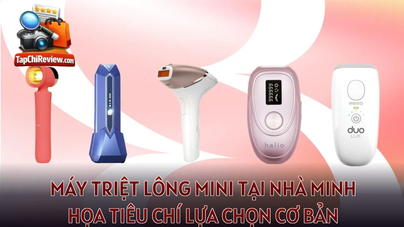 Máy triệt lông mini tại nhà minh họa tiêu chí lựa chọn cơ bản