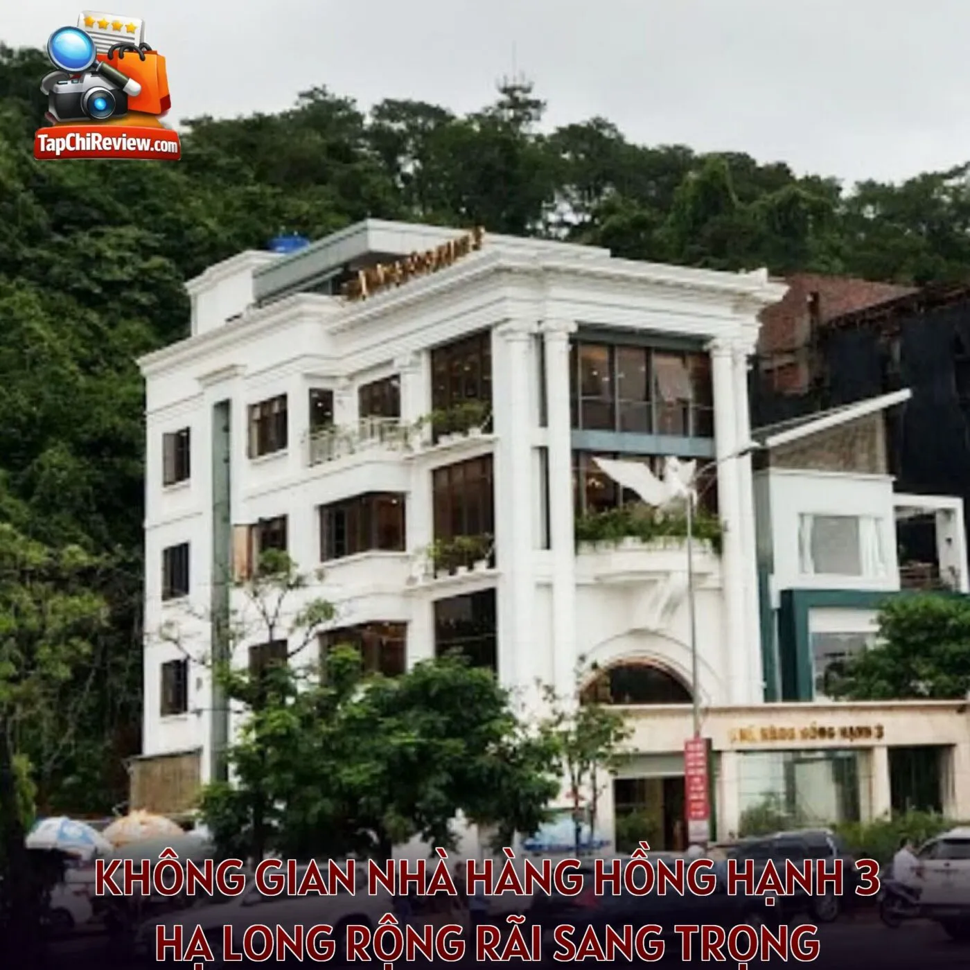 Không gian nhà hàng Hồng Hạnh 3 Hạ Long rộng rãi sang trọng