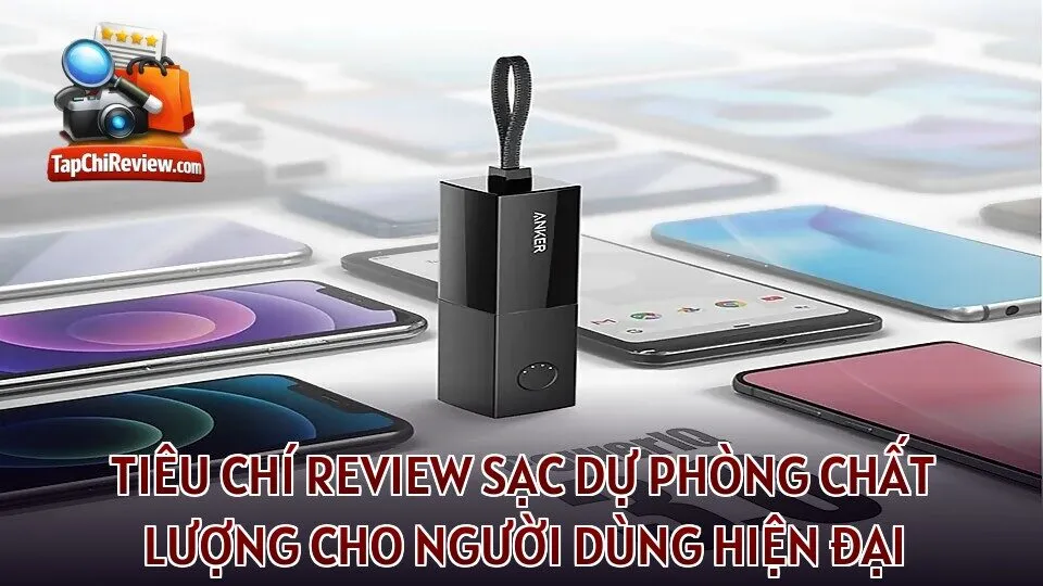 Tiêu chí review sạc dự phòng chất lượng cho người dùng hiện đại