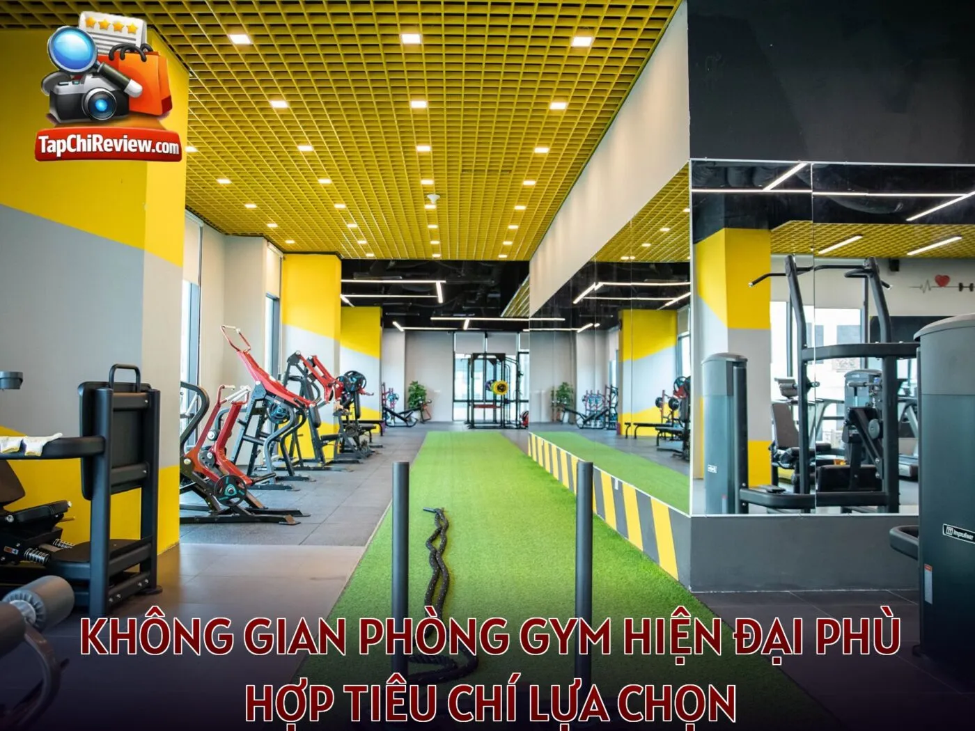 Không gian phòng gym hiện đại phù hợp tiêu chí lựa chọn